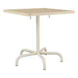 Schaffner Säntis Table repas rabattable 70x70cm – Marron Pastel 83 / Sable Pastel 15