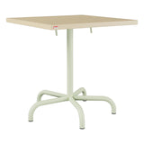Schaffner Säntis Table repas rabattable 70x70cm – Marron Pastel 83 / Vert Pastel 64