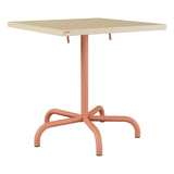 Schaffner Säntis Table repas rabattable 70x70cm – Marron Pastel 83 / Terracotta 84