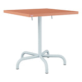Schaffner Säntis Table repas rabattable 70x70cm – Terracotta 84 / Bleu Pastel 51