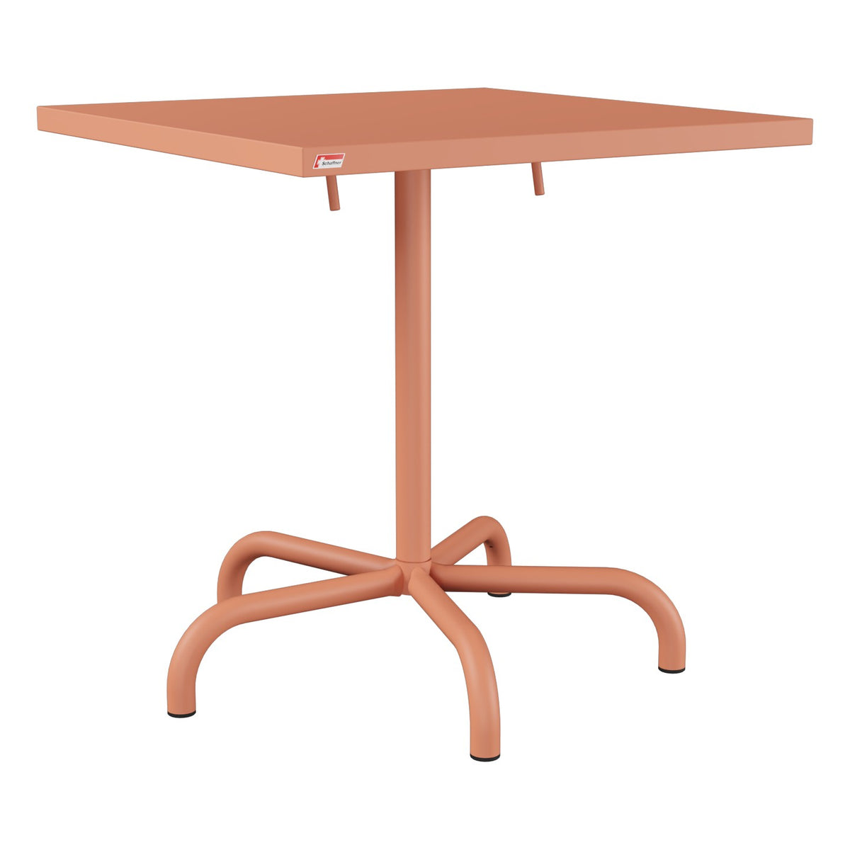 Schaffner Säntis Table repas rabattable 70x70cm – Terracotta 84 / Terracotta 84