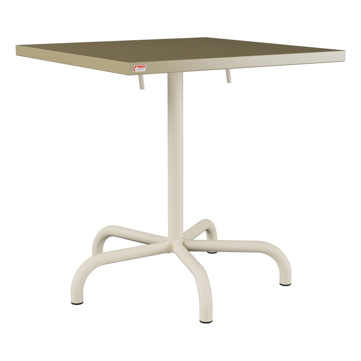 Schaffner Säntis Table repas rabattable 70x70cm – Champagne 85 / Sable Pastel 15