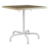 Schaffner Säntis Table repas rabattable 70x70cm – Champagne 85 / Gris Argent 78