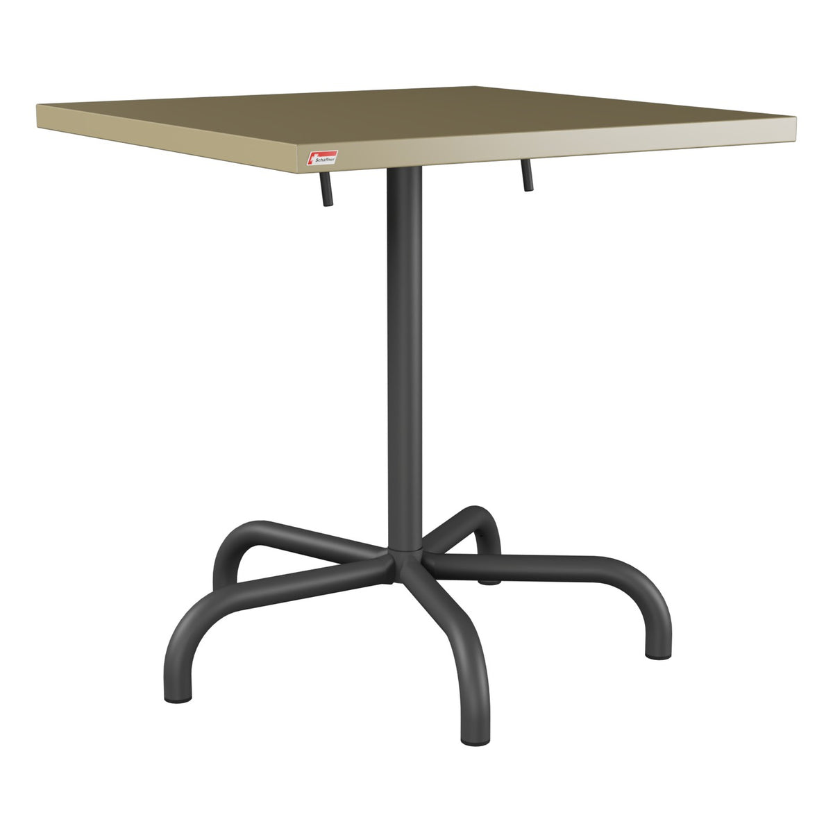 Schaffner Säntis Table repas rabattable 70x70cm – Champagne 85 / Noir 91