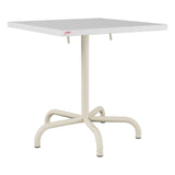Schaffner Säntis Table repas rabattable 70x70cm – Blanc 90 / Sable Pastel 15