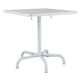 Schaffner Säntis Table repas rabattable 70x70cm – Blanc 90 / Bleu Pastel 51