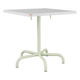 Schaffner Säntis Table repas rabattable 70x70cm – Blanc 90 / Vert Pastel 64