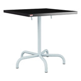Schaffner Säntis Table repas rabattable 70x70cm – Noir 91 / Bleu Pastel 51