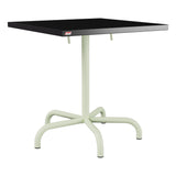 Schaffner Säntis Table repas rabattable 70x70cm – Noir 91 / Vert Pastel 64