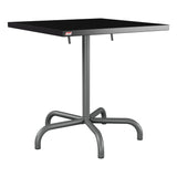 Schaffner Säntis Table repas rabattable 70x70cm – Noir 91 / Graphite 73