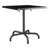 Schaffner Säntis Table repas rabattable 70x70cm – Noir 91 / Anthracite 77