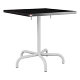 Schaffner Säntis Table repas rabattable 70x70cm – Noir 91 / Gris Argent 78
