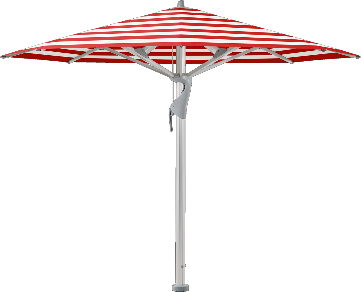 Glatz Parasol CASTELLO Pro rond Cat.5 800 Red Stripe