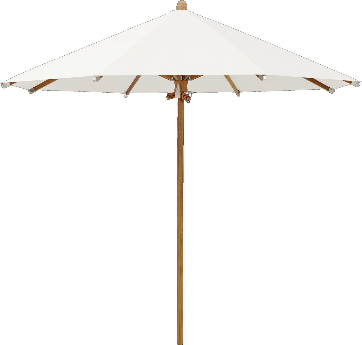 Glatz Parasol TEAKWOOD rond Qualite 4 404 White