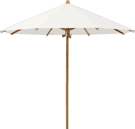 Glatz Parasol TEAKWOOD rond Qualite 4 404 White