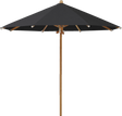 Glatz Parasol TEAKWOOD rond Qualite 4 408 Black