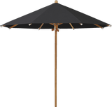 Glatz Parasol TEAKWOOD rond Qualite 4 408 Black
