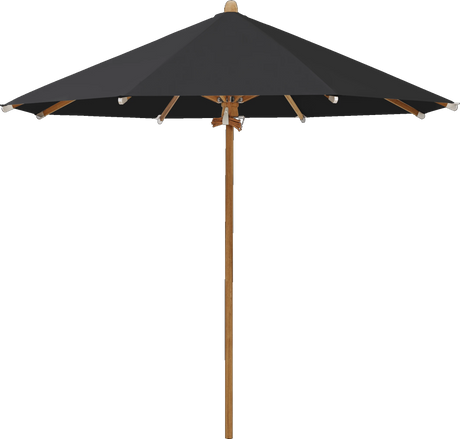 Glatz Parasol TEAKWOOD rond Qualite 4 408 Black