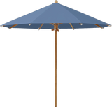Glatz Parasol TEAKWOOD rond Qualite 4 418 Cobalt