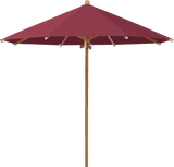 Glatz Parasol TEAKWOOD rond Qualite 4 436 Wine