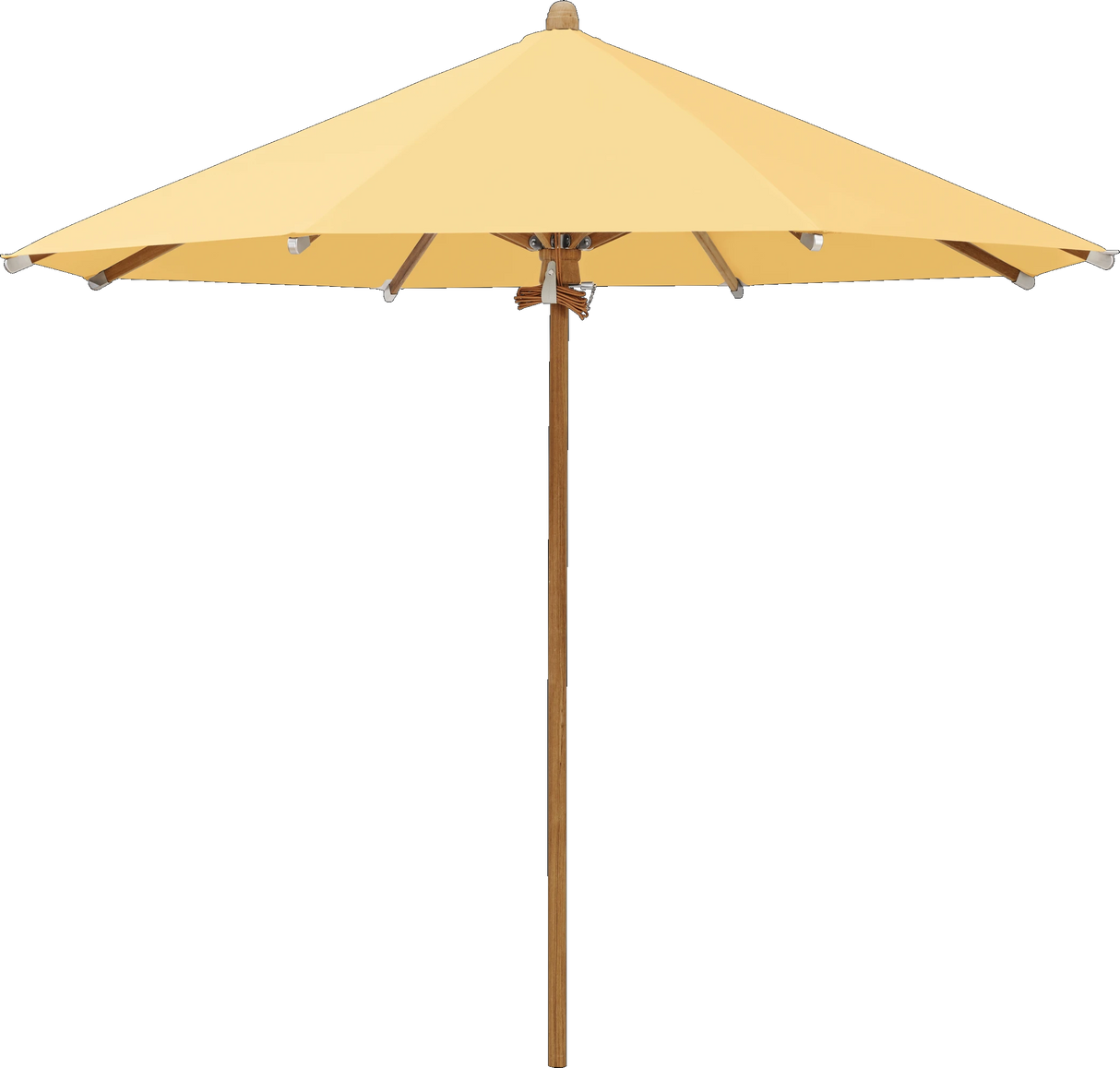 Glatz Parasol TEAKWOOD rond Qualite 4 438 Straw