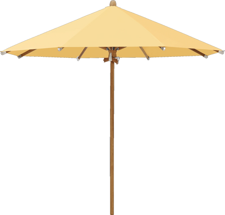 Glatz Parasol TEAKWOOD rond Qualite 4 438 Straw