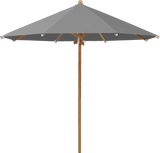 Glatz Parasol TEAKWOOD rond Cat.5 502 Thunder