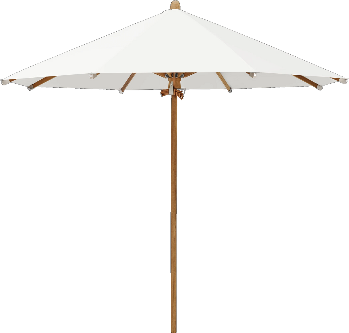 Glatz Parasol TEAKWOOD rond Cat.5 510 White