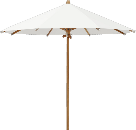 Glatz Parasol TEAKWOOD rond Cat.5 510 White