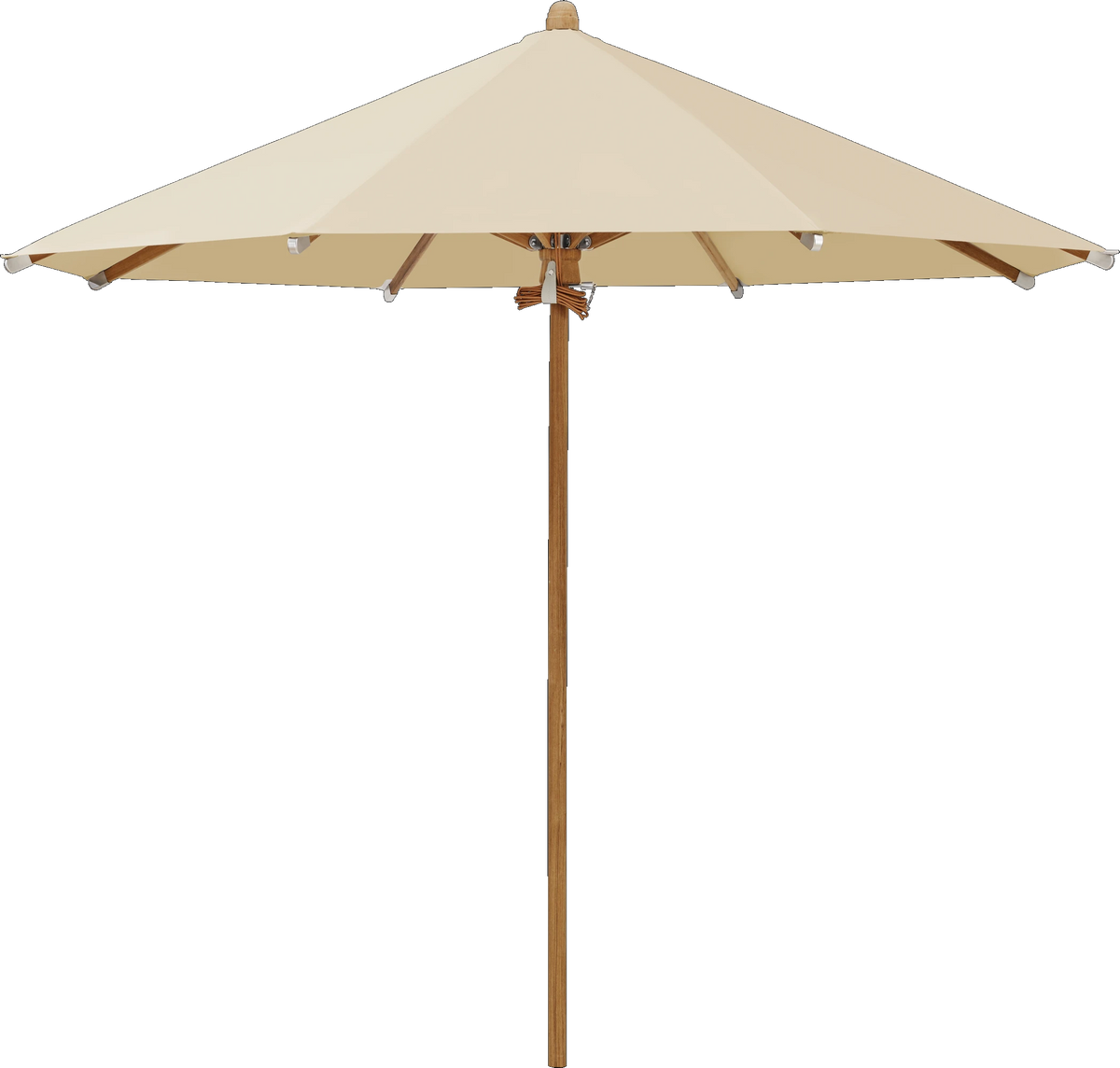 Glatz Parasol TEAKWOOD rond Cat.5 526 Bamboo
