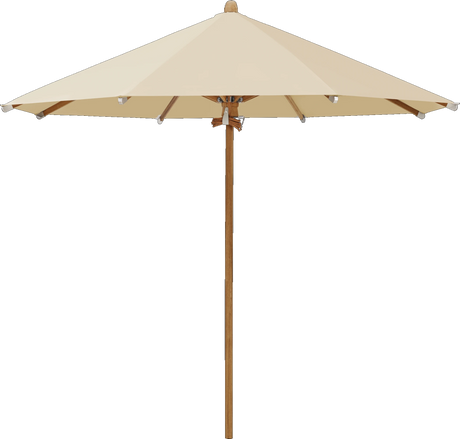 Glatz Parasol TEAKWOOD rond Cat.5 526 Bamboo