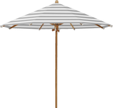 Glatz Parasol TEAKWOOD rond Cat.5 555 Grey Stripe