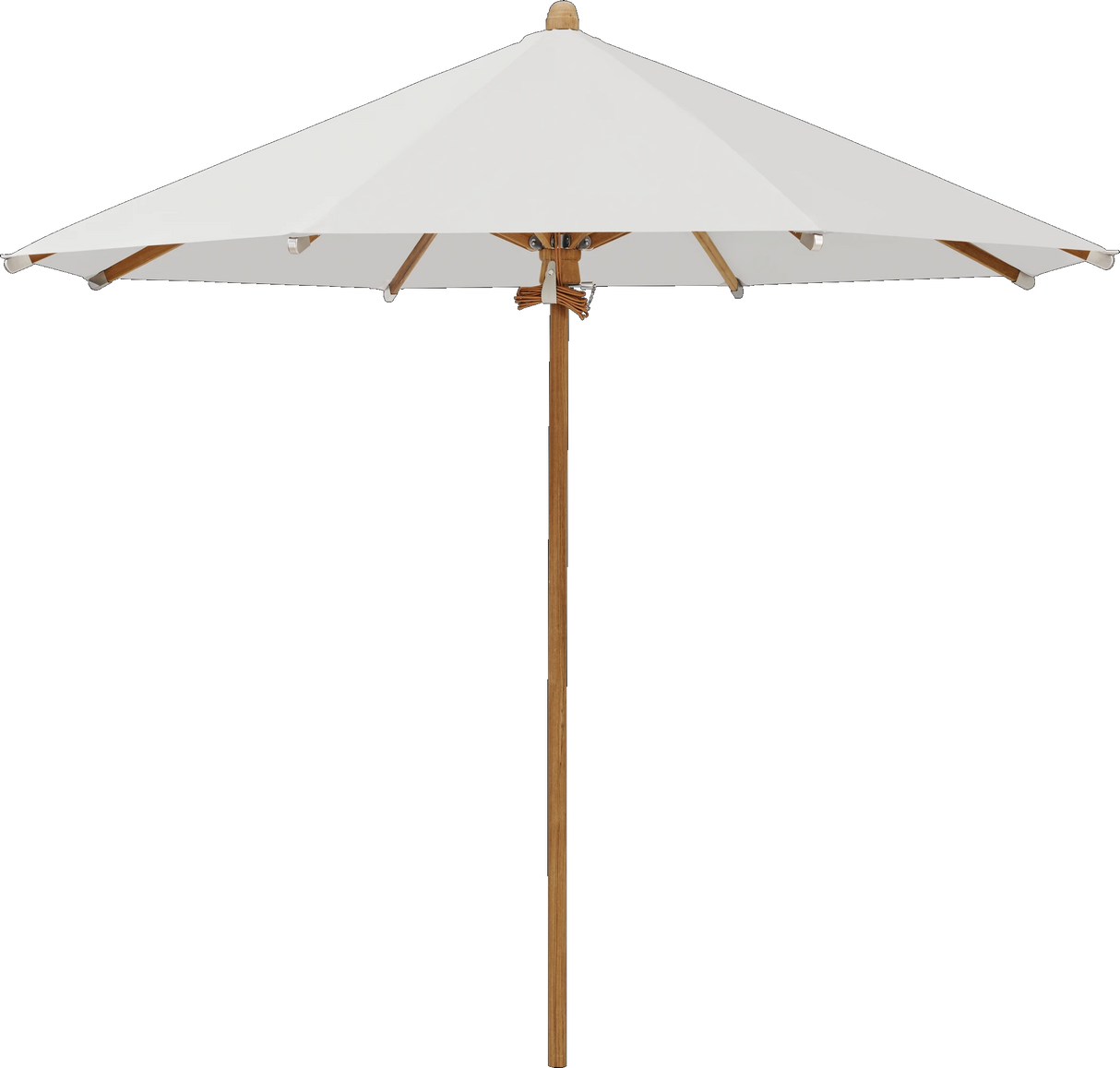 Glatz Parasol TEAKWOOD rond Cat.5 556 Alabaster