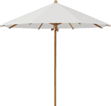 Glatz Parasol TEAKWOOD rond Cat.5 556 Alabaster