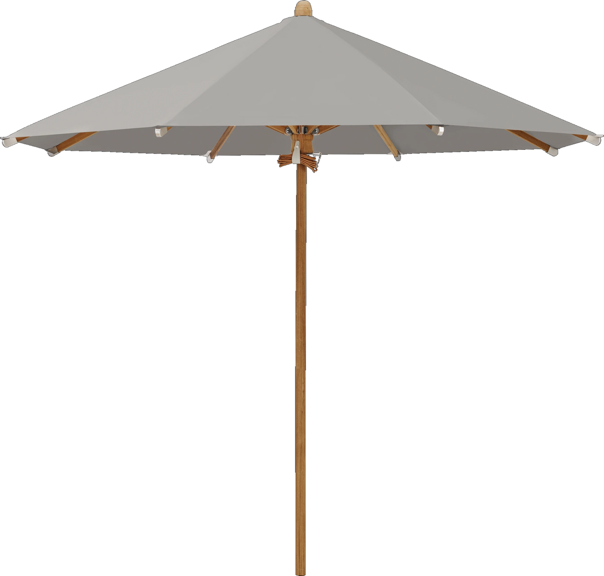 Glatz Parasol TEAKWOOD rond Cat.5 558 Steel