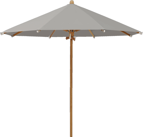 Glatz Parasol TEAKWOOD rond Cat.5 558 Steel