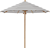 Glatz Parasol TEAKWOOD rond Cat.5 570 Steel Stripe