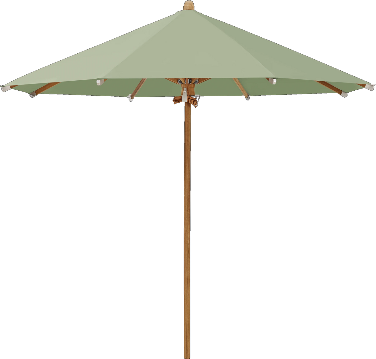 Glatz Parasol TEAKWOOD rond Cat.5 579 Pistachio