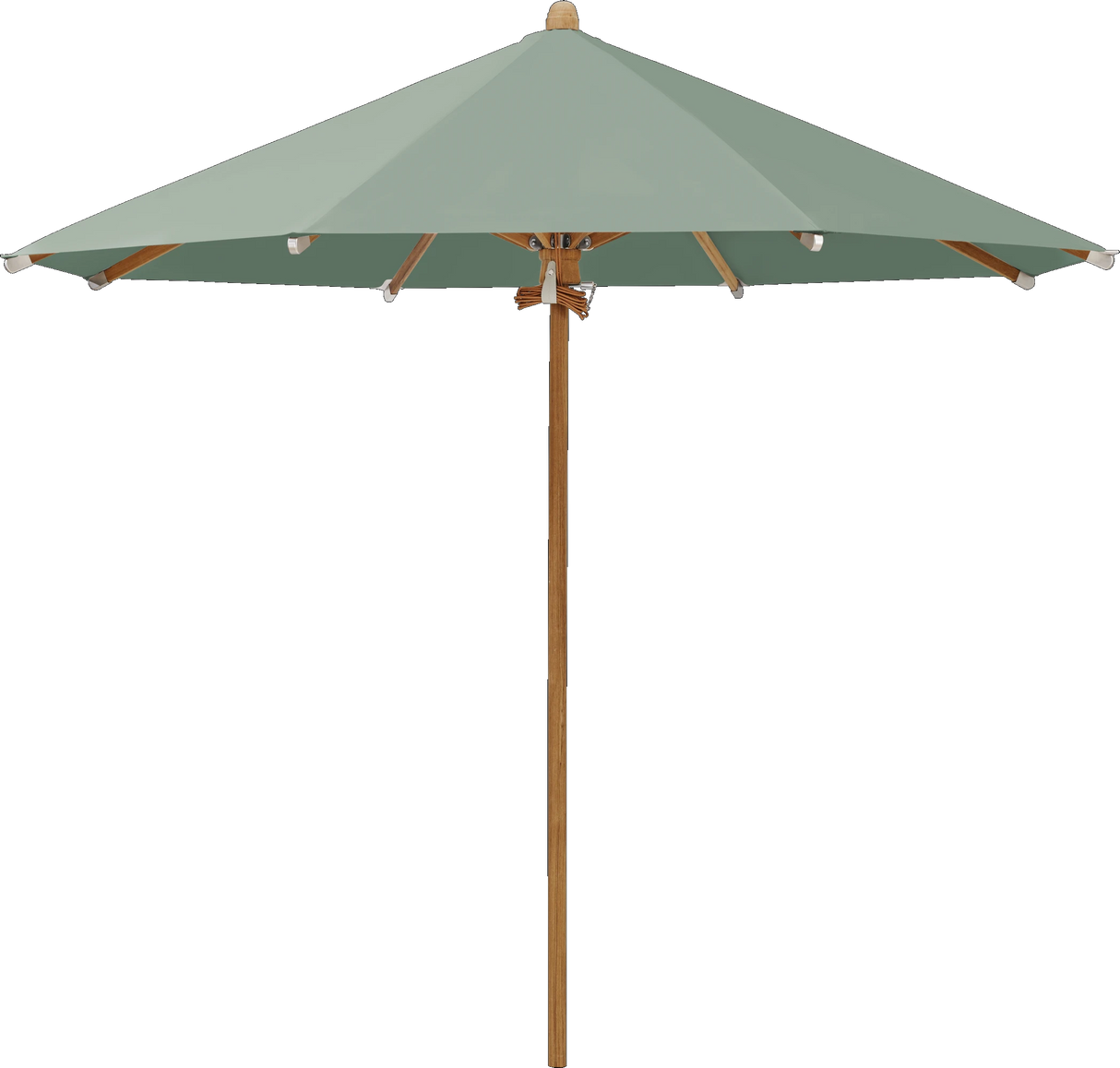 Glatz Parasol TEAKWOOD rond Cat.5 588 Olive