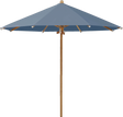 Glatz Parasol TEAKWOOD rond Cat.5 601 Waterfall