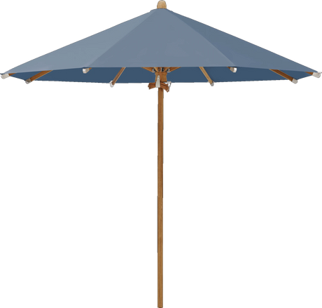 Glatz Parasol TEAKWOOD rond Cat.5 601 Waterfall
