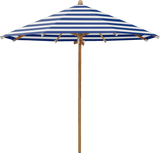 Glatz Parasol TEAKWOOD rond Cat.5 602 Blue Stripe