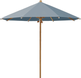Glatz Parasol TEAKWOOD rond Cat.5 603 Horizon