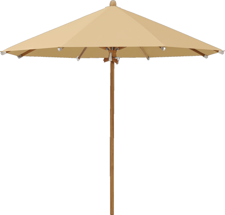 Glatz Parasol TEAKWOOD rond Cat.5 604 Cereal
