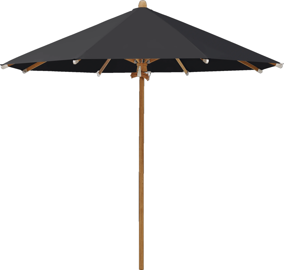 Glatz Parasol TEAKWOOD rond Cat.5 615 Black