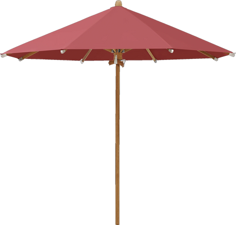 Glatz Parasol TEAKWOOD rond Cat.5 637 Cherry