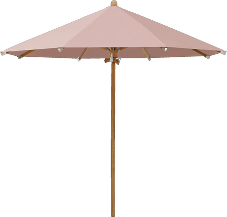 Glatz Parasol TEAKWOOD rond Cat.5 639 Blush