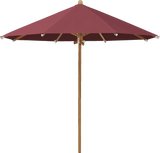 Glatz Parasol TEAKWOOD rond Cat.5 644 Merlot