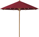 Glatz Parasol TEAKWOOD rond Cat.5 645 Burgundy