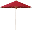 Glatz Parasol TEAKWOOD rond Cat.5 646 Rubino